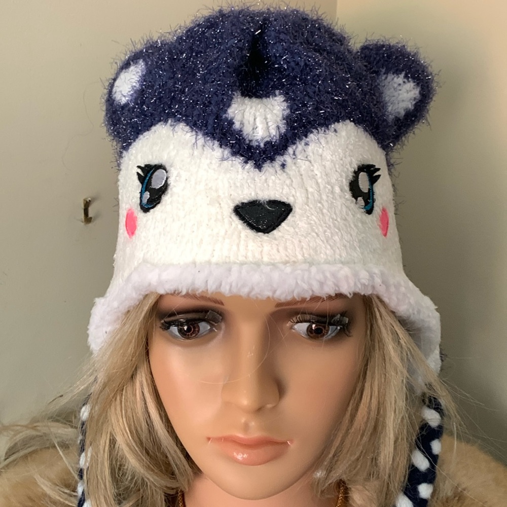 Justice Dog Toboggan hat EUC